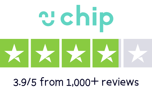 Chip savings app Trustpilot rating