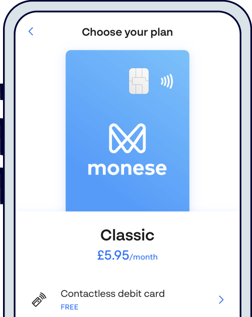 Monese Classic plan