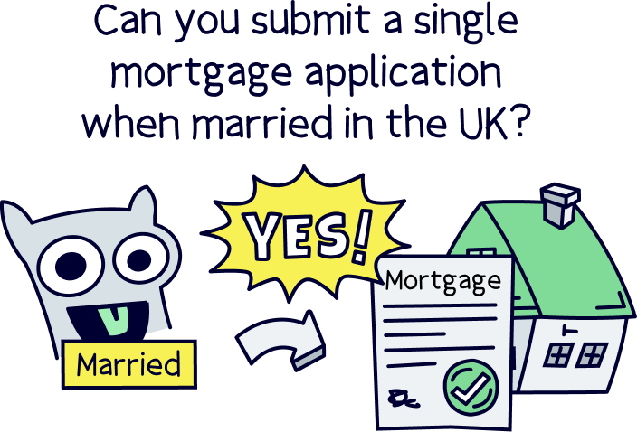 Can you submit a single mortgage application when married in the UK?