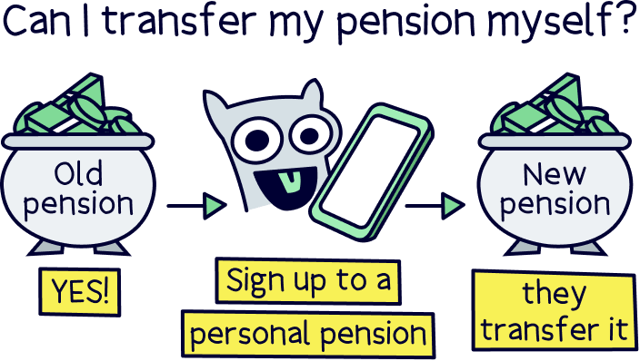 Can I transfer my pension myself?