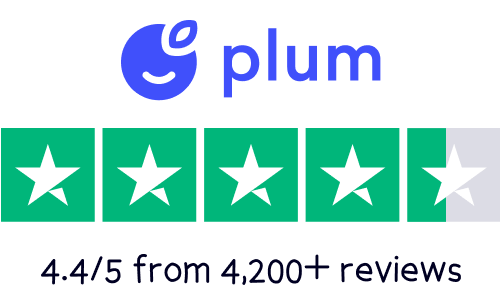 Plum Trustpilot rating
