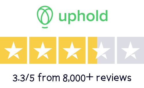 Uphold Trustpilot rating