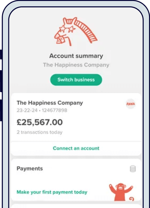 ANNA bank account for a sole trader