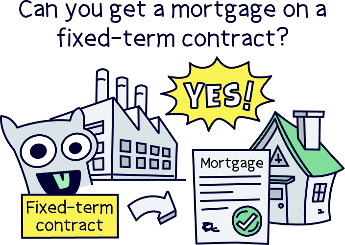 Can you get a mortgage on a fixed-term contract? 