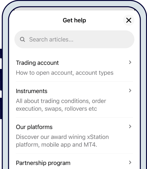 XTB help centre