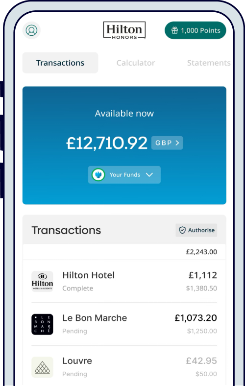 Hilton Honors app