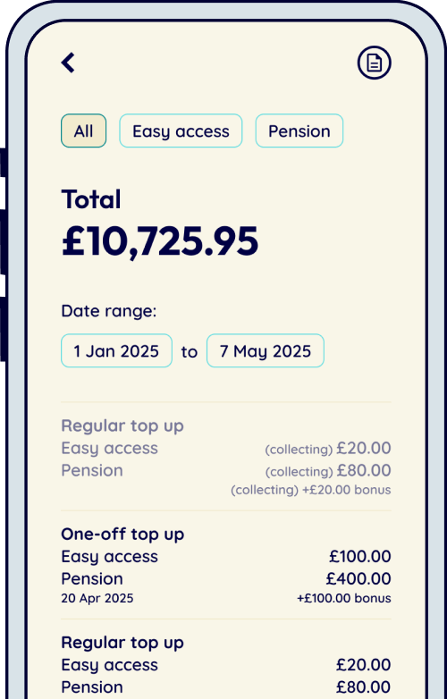 Beach investing and pension app
