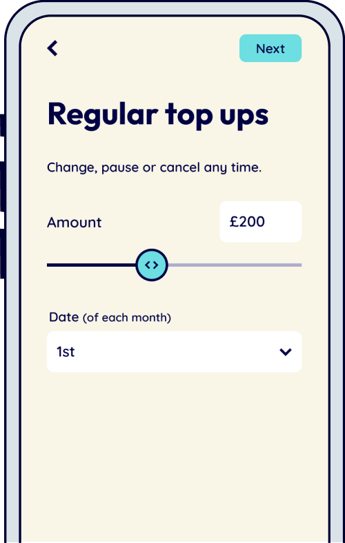 Beach regular top ups