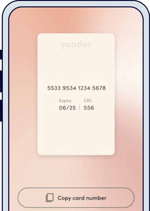 Yonder card