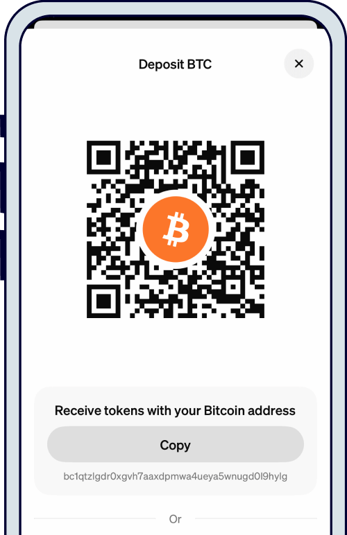 Transfer Bitcoin with MoonPay