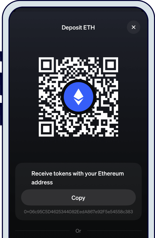 Deposit ETH with MoonPay