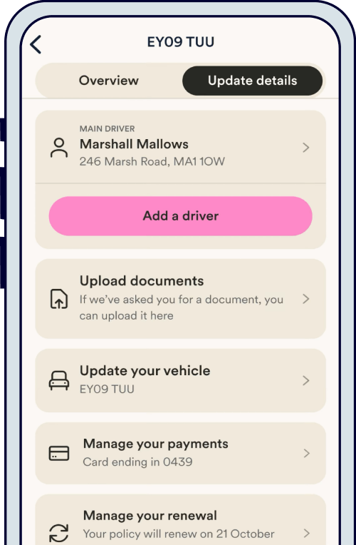 Marshmallow insurance app